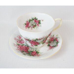 Vintage Royal Albert Teacup and Saucer Hawthorn Floral Tea Cup Flowers